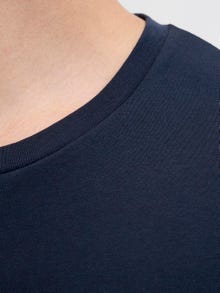 Jack & Jones Erkek Logo Baskılı Tişört - Geplas -Sky Captain - 12278523