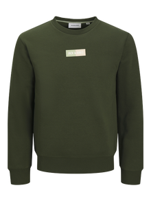 Jack & Jones Erkek Logo Baskılı Sweatshırt - Pan -Duffel Bag - 12278617