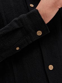 Jack & Jones Erkek Jakarlı Gömlek - Charge -Black - 12278706