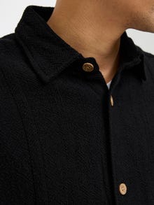 Jack & Jones Erkek Jakarlı Gömlek - Charge -Black - 12278706
