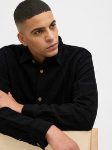 Jack & Jones Erkek Jakarlı Gömlek - Charge -Black - 12278706