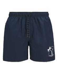 Jack & Jones Erkek Deniz Şortu ve Havlu Plaj Seti - Mauı -Navy Blazer - 12278729