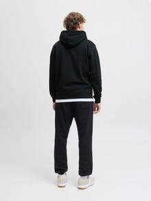 Jack & Jones Erkek Kapüşonlu Sweatshırt - Soho -Black - 12278789