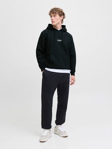 Jack & Jones Erkek Kapüşonlu Sweatshırt - Soho -Black - 12278789
