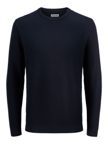 Jack & Jones Erkek Bisiklet Yaka Kazak - Otto -Sky Captain - 12278962