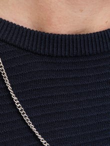Jack & Jones Erkek Bisiklet Yaka Kazak - Otto -Sky Captain - 12278962