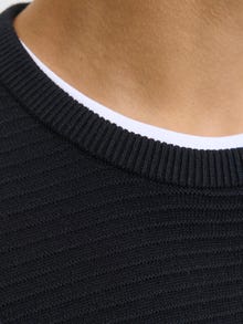 Jack & Jones Erkek Bisiklet Yaka Kazak - Otto -Black - 12278962