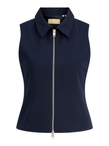 Jack & Jones Kadın Fermuar Kapamalı Yelek - Kate -Maritime Blue - 12279052