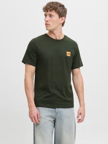 Jack & Jones Erkek Minimal Logo Baskılı Tişört - Brandy -Duffel Bag - 12279100