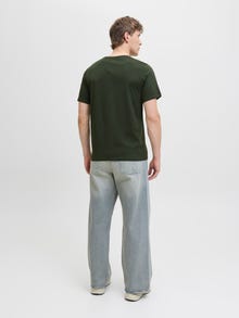 Jack & Jones Erkek Minimal Logo Baskılı Tişört - Brandy -Duffel Bag - 12279100