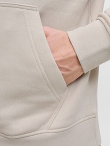 Jack & Jones Büyük Beden Kapüşonlu Sweatshırt - Soho -Moonbeam - 12279516