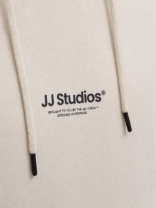 Jack & Jones Büyük Beden Kapüşonlu Sweatshırt - Soho -Moonbeam - 12279516