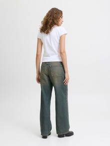 Jack & Jones Kadın Loose Fıt Jean - Palermo -Medium Blue Denim - 12279578