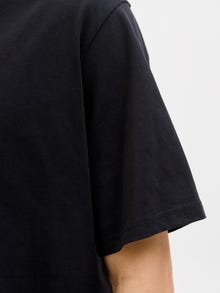 Jack & Jones Büyük Beden Bisiklet Yaka Tişört - Soho -Black - 12279591