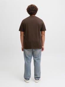 Jack & Jones Büyük Beden Bisiklet Yaka Tişört - Soho -Delicioso - 12279591