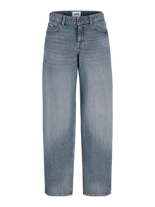Jack & Jones Kadın Barrel Jean - Fujı -Medium Blue Denim - 12279605