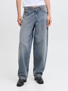 Jack & Jones Kadın Barrel Jean - Fujı -Medium Blue Denim - 12279605