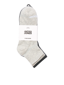 Jack & Jones Erkek Logo Detaylı 3'lü Çorap Paketi -Black - 12280171