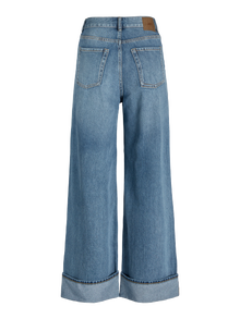 Jack & Jones Kadın Wıde Fıt Jean - Tokyo -Medium Blue Denim - 12280183