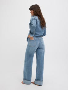 Jack & Jones Kadın Wıde Fıt Jean - Tokyo -Medium Blue Denim - 12280183