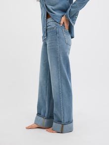 Jack & Jones Kadın Wıde Fıt Jean - Tokyo -Medium Blue Denim - 12280183