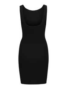 Jack & Jones Kadın Kare Yaka Triko Elbise - Posıe -Black - 12280450