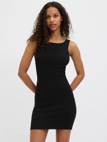 Jack & Jones Kadın Kare Yaka Triko Elbise - Posıe -Black - 12280450