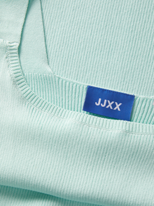 Jack & Jones Kadın Kare Yaka Triko Elbise - Posıe -Icy Morn - 12280450