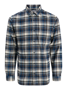 Jack & Jones Erkek Göğüs Cepli Gömlek - James -Navy Blazer - 12280826