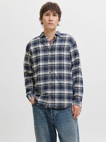 Jack & Jones Erkek Göğüs Cepli Gömlek - James -Navy Blazer - 12280826