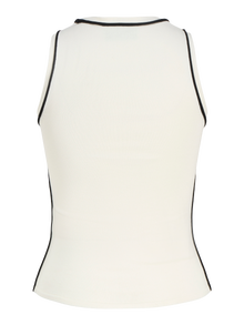 Jack & Jones Streç Kalıp Bisiklet Yaka Örgü üst -Vanilla Ice - 12281432