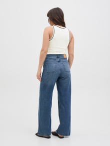 Jack & Jones Streç Kalıp Bisiklet Yaka Örgü üst -Vanilla Ice - 12281432