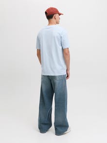 Jack & Jones Normal Kalıp Bisiklet Yaka Tişört -Skyway - 12281810
