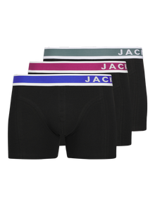 Jack & Jones Erkek 3'lü Boxer Paketi - Easton -Black - 12281991