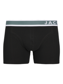 Jack & Jones Erkek 3'lü Boxer Paketi - Easton -Black - 12281991