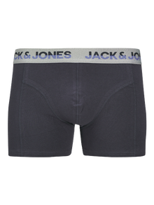 Jack & Jones Erkek 3'lü Boxer Paketi - Jadon -Dark Navy - 12282001