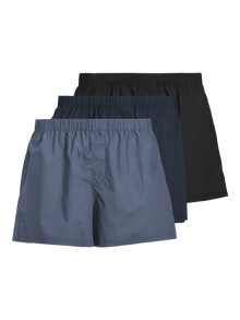 Jack & Jones Büyük Beden 3'lü Boxer Paketi - Mılano -Vintage Indigo - 12282286