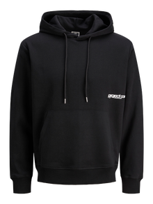 Jack & Jones Erkek Kapüşonlu Sweatshirt - Unıon -Black - 12282705