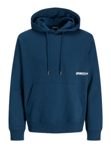 Jack & Jones Erkek Kapüşonlu Sweatshirt - Unıon -Titan - 12282705