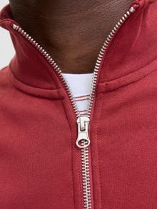 Jack & Jones Erkek Yarım Fermuarlı Dik Yaka Sweatshırt - Norrebro -Tibetan Red - 12282899