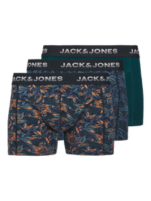 Jack & Jones Erkek 3'lü Boxer Paketi - Maxwell -Dark Navy - 12283353
