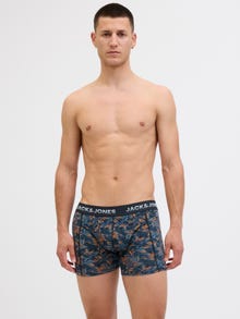 Jack & Jones Erkek 3'lü Boxer Paketi - Maxwell -Dark Navy - 12283353