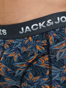Jack & Jones Erkek 3'lü Boxer Paketi - Maxwell -Dark Navy - 12283353