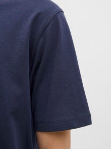 Jack & Jones Erkek Sırt Baskılı Tişört - Cırcle -Navy Blazer - 12284245