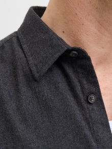 Jack & Jones Büyük Beden Cepli Gömlek - Classıc -Dark Grey Melange - 12284613