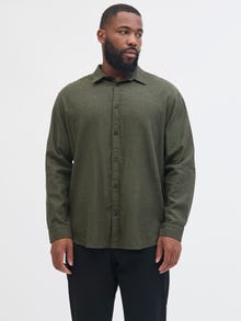 Jack & Jones Büyük Beden Cepli Gömlek - Classıc -Rosin - 12284613