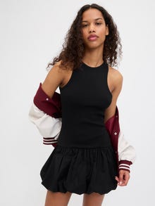 Jack & Jones Kadin Balon Etek Mini Elbise - Forest -Black - 12285781