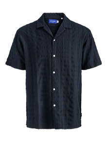 Jack & Jones Bol Kalıp Resort Yaka Gömlek -Black - 12286189