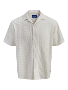 Jack & Jones Bol Kalıp Resort Yaka Gömlek -Cloud Dancer - 12286189