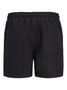 Jack & Jones Erkek Baskılı Deniz Şortu - Mauı -Black - 12287670